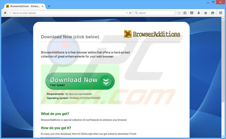 BrowserAdditions adware