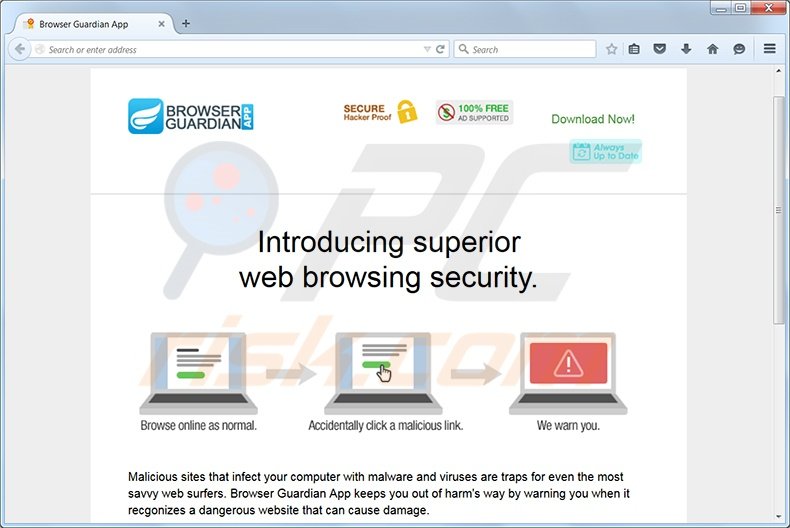 Browser Guardian App adware