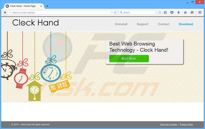 Clock Hand adware