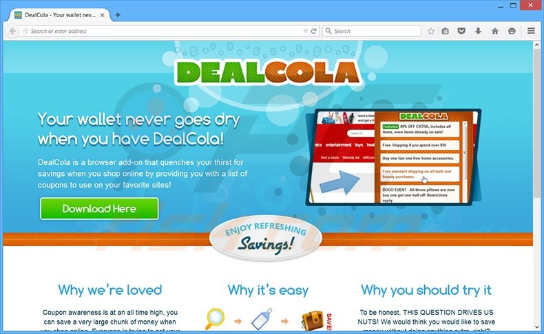 Deal Cola adware