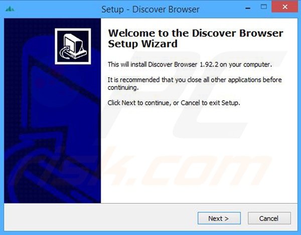 WebDiscover installer set-up