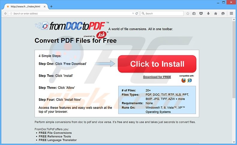 DocToPDFConverter adware