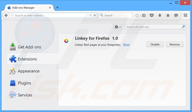Removing gamesfanatic.com related Mozilla Firefox extensions