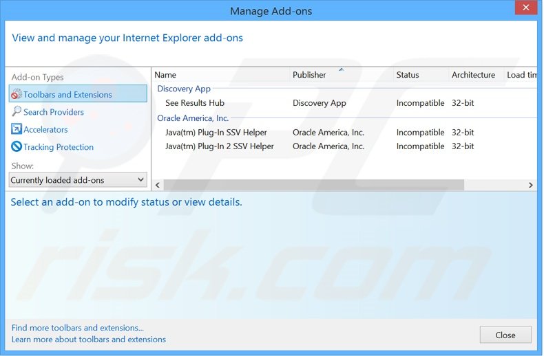 Removing gamesfanatic.com related Internet Explorer extensions
