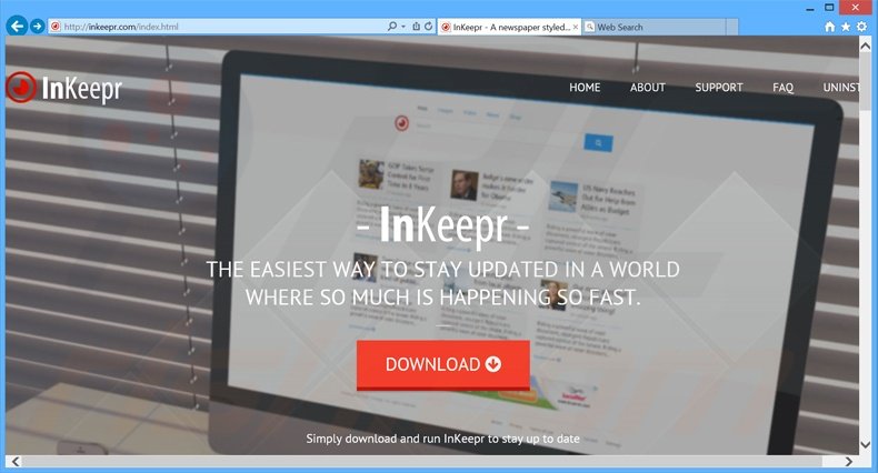 InKeepr promoting website