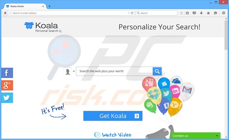 koala personal search adware