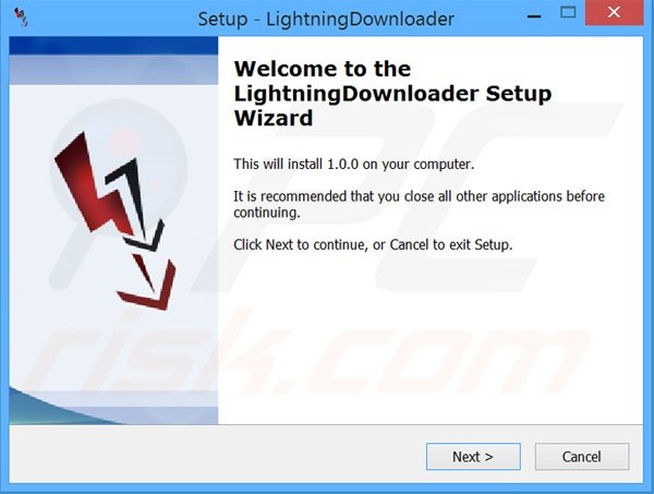 LightningDownloader adware installation setup