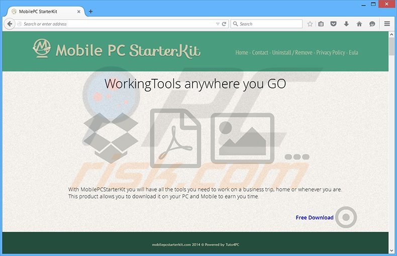 MobilePCStarterKit adware