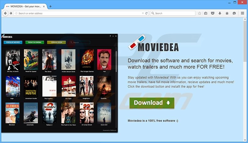 MovieDea adware