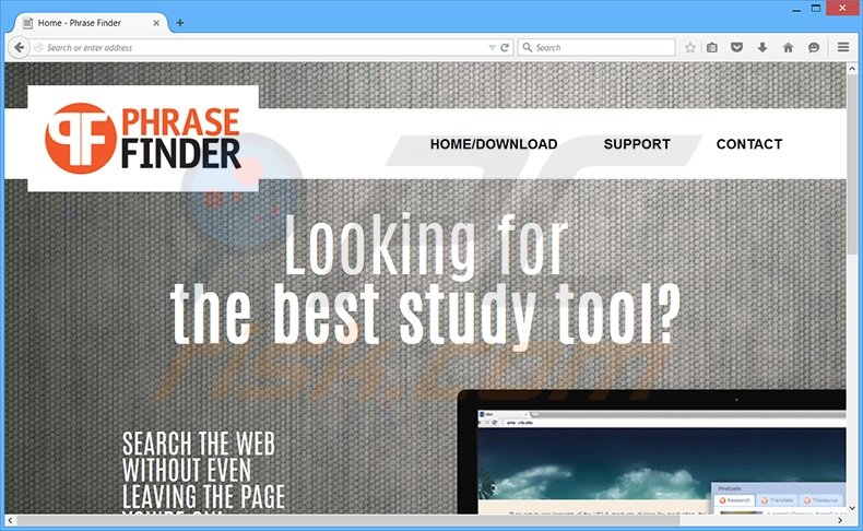 Phrase Finder adware