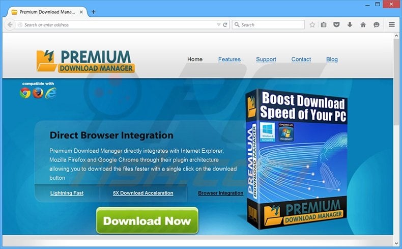 Premium Download Manager adware