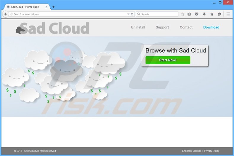 Sad Cloud adware