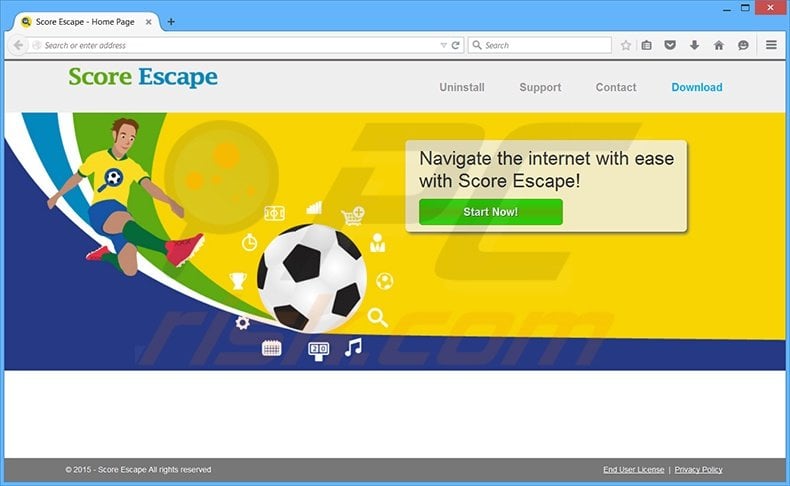 Score Escape adware