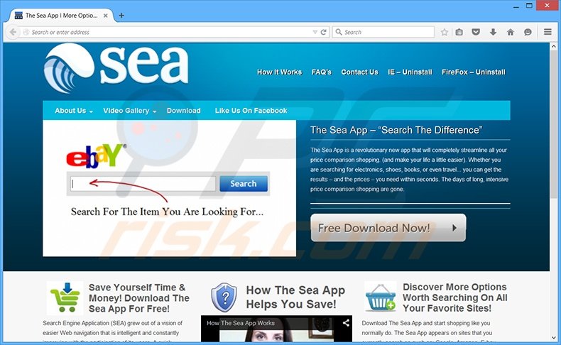 the sea app adware