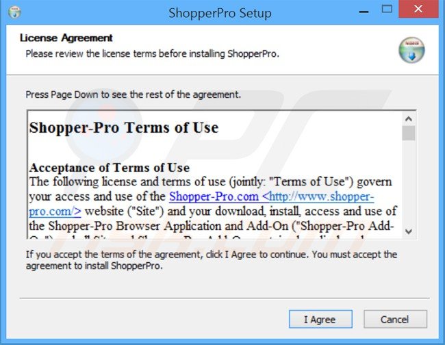 shopper-pro adware installer setup