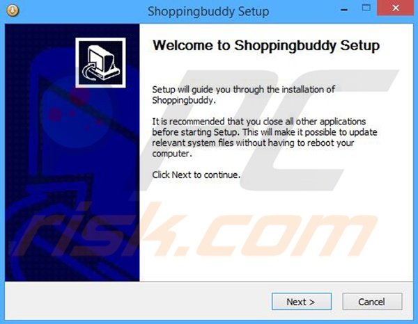 Shoppinbuddy browser plug-in installation setup