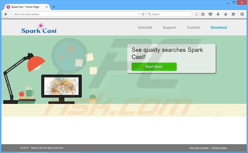 spark cast adware