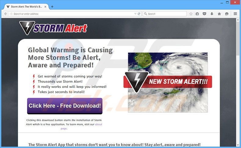 Storm Alert adware