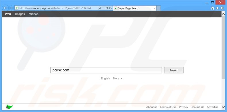 super-page.com browser hijacker