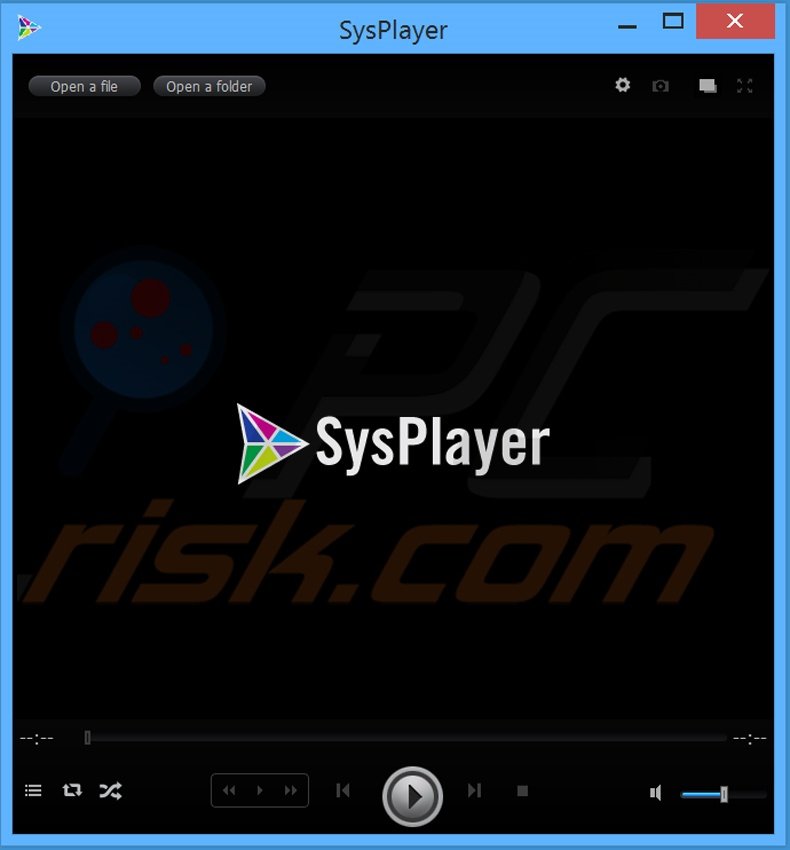 Screenshot of SysPlayer adware application