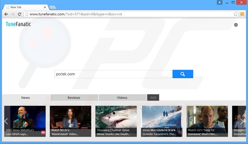 tunefanatic.com browser hijacker