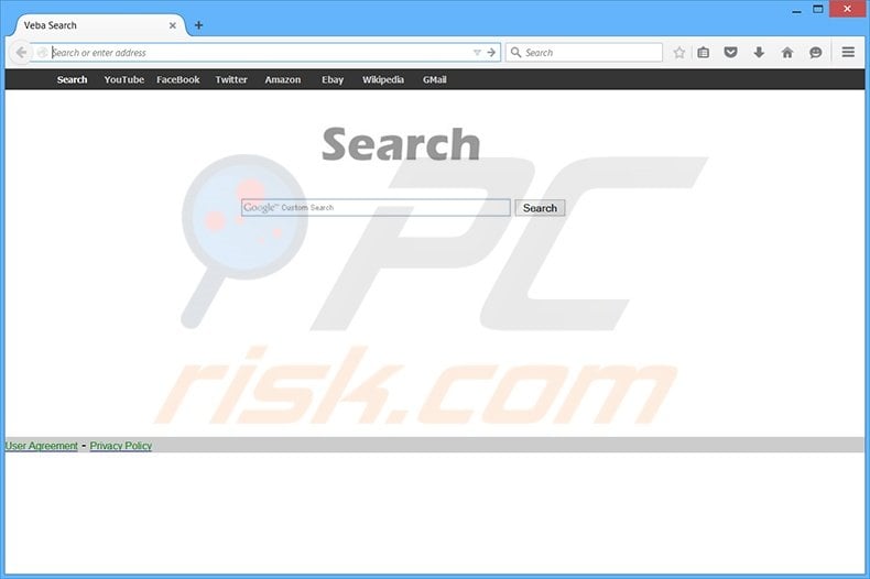 vebasearch.com browser hijacker