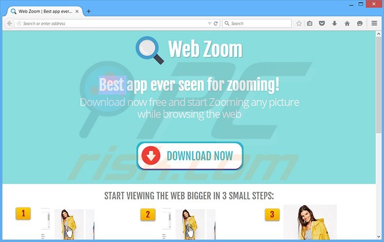 Web Zoom adware