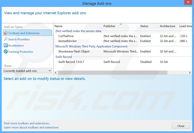 Removing yourtv.link related Internet Explorer extensions