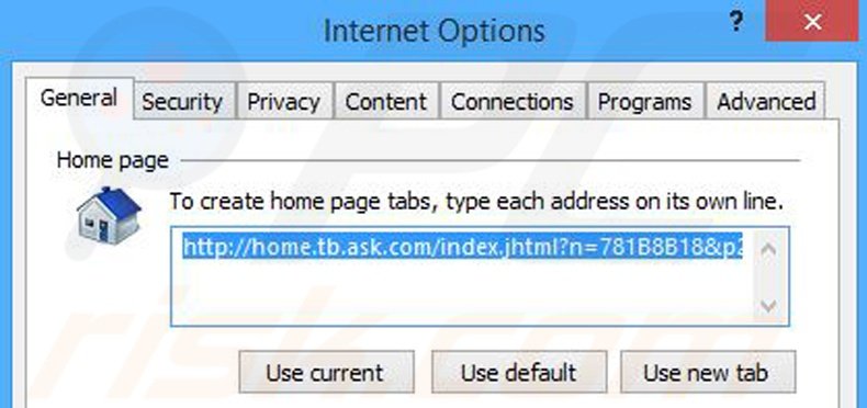 Removing AutoPCBackup from Internet Explorer homepage