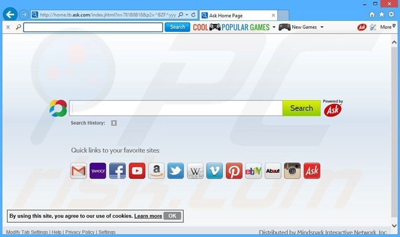 Cool Popular Games browser hijacker