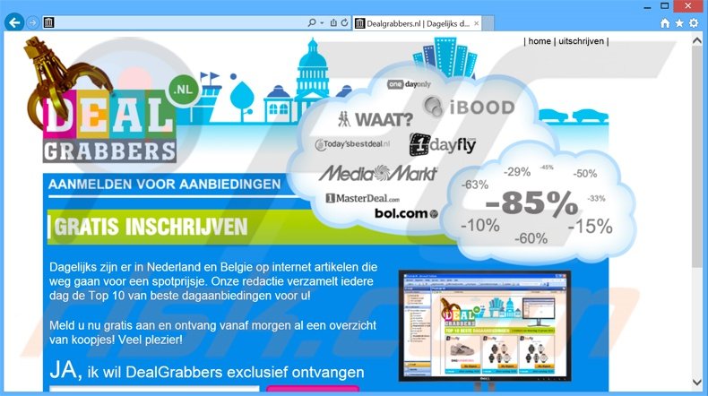 DealGrabbers adware