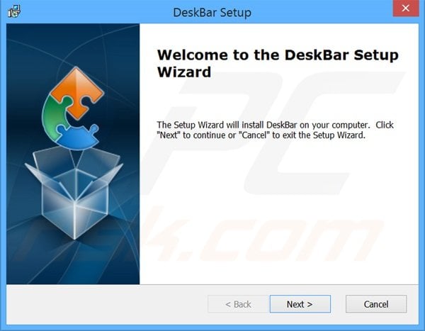 Official Deskbar adware installation setup