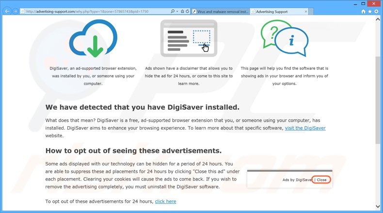 DigiSaver adware