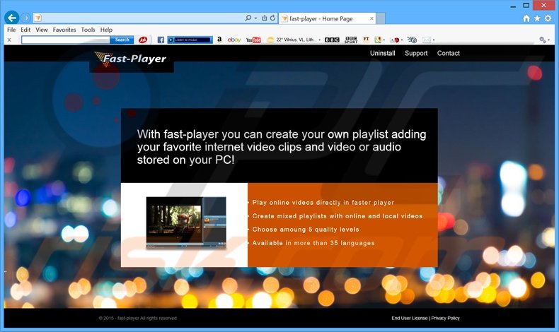 FastPlayer adware