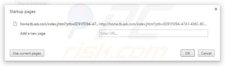 Removing File Send Suite from Google Chrome homepage
