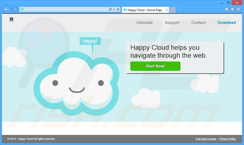 Happy Cloud adware