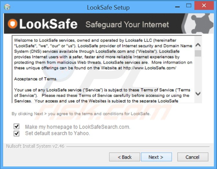 looksafesearch installer setup