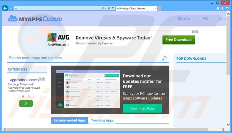 MyAppsCloud adware