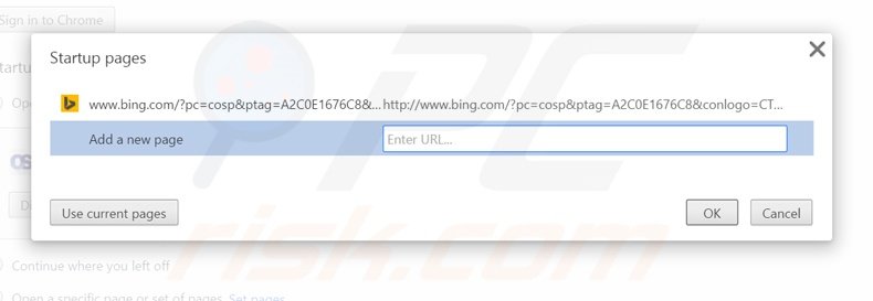 Removing MyOneSearch.net from Google Chrome homepage