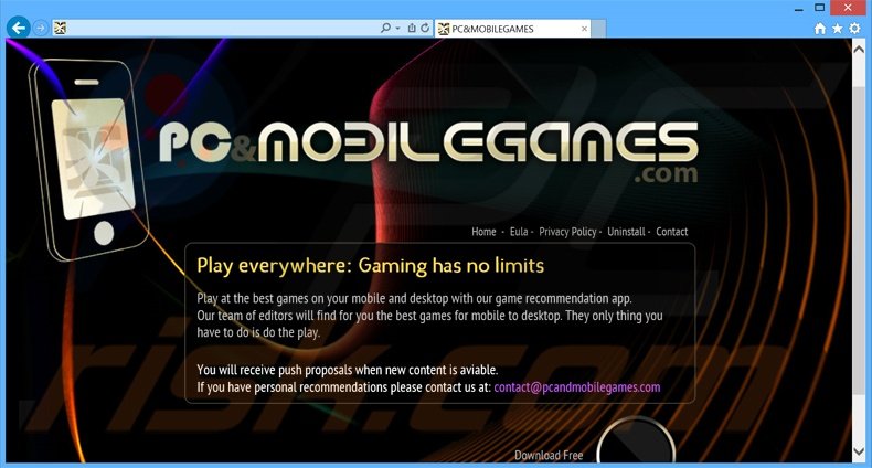 PCandMobileGames adware