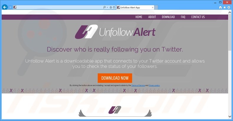 Unfollow Alert adware