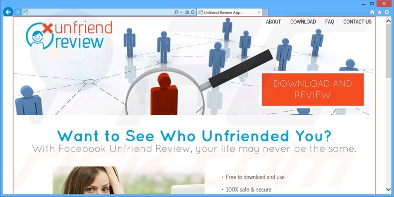 Unfriend Review adware