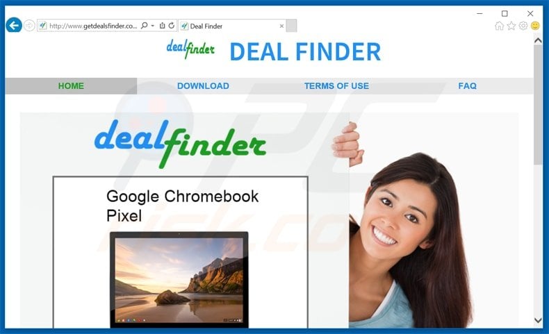 deal finder adware