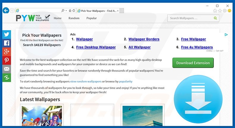 Pick Your Wallpapers adware