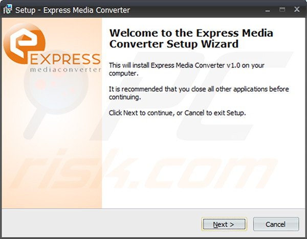 Official Express Media Converter adware installation setup