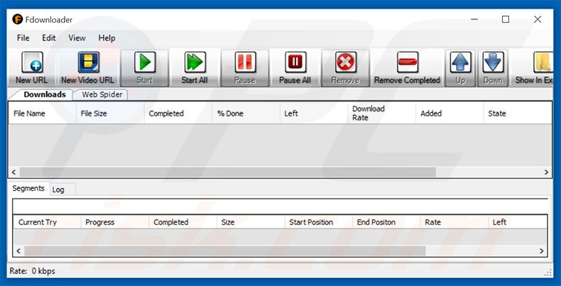 Deceptive adware-type application Fdownloader