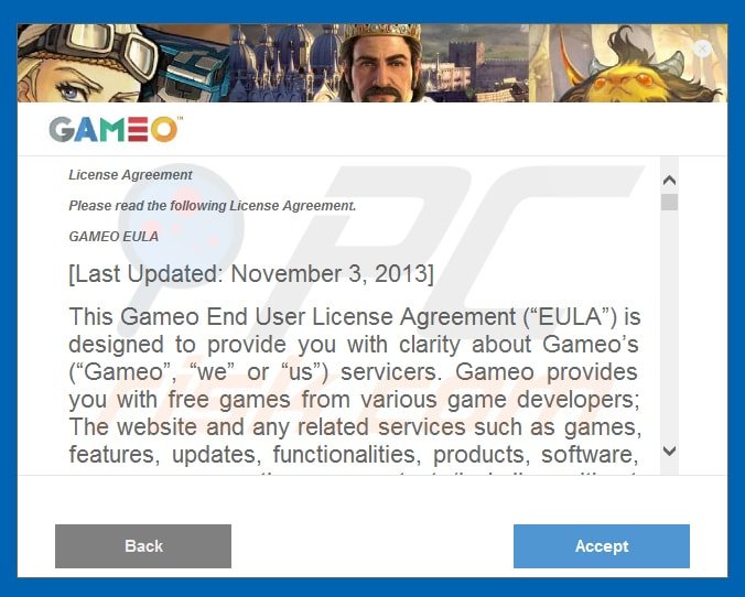 gameo adware installer setup