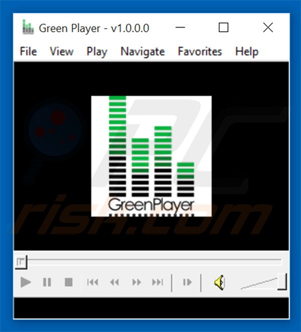 Deceptive adware-type application GreenPlayer