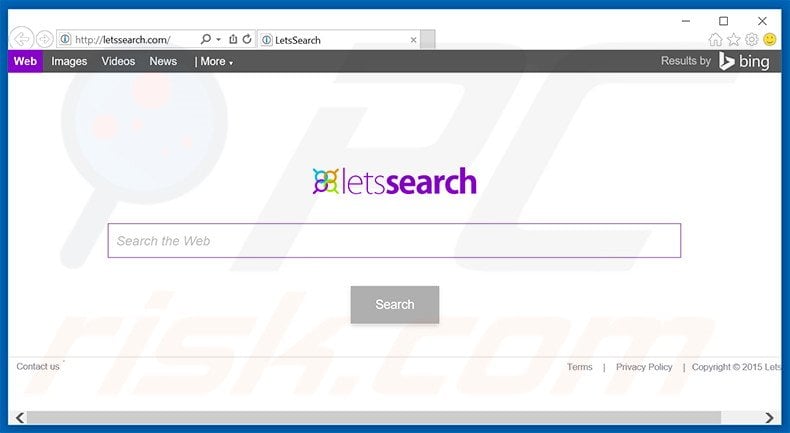 letssearch.com browser hijacker