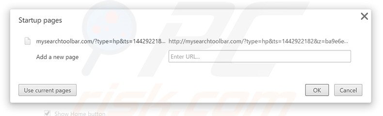 Removing mysearchtoolbar.com from Google Chrome homepage